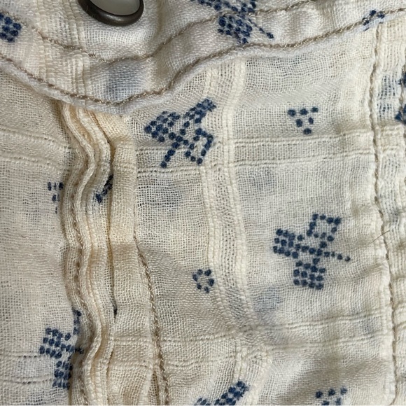 Free People Western Style Corset Back Button Down Shirt - Picture 9 of 12